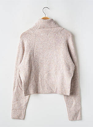 Pull tissage chiné manches longues beige NASTY GAL femme