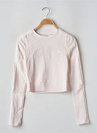 Top stretch manches longues rose PUMA femme