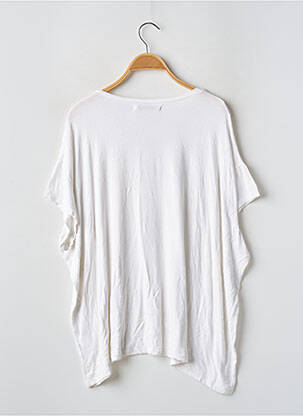 Tunique manches courtes tissage jersey blanc MARGAUX LONNBERG femme