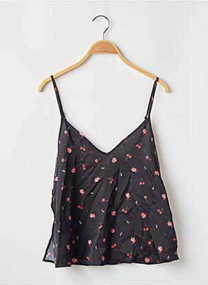 Top/caraco effet matière satinée noir GIRLS IN PARIS femme