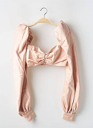 Blouse poignets boutonnés avec fente manches longues rose HOUSE OF CB LONDON femme