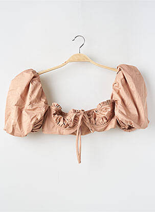 Top stretch manches courtes beige HOUSE OF CB LONDON femme