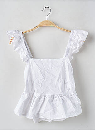 Top col carré sans manche blanc BENOA femme