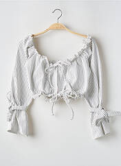 Blouse blanc BOOHOO pour femme seconde vue