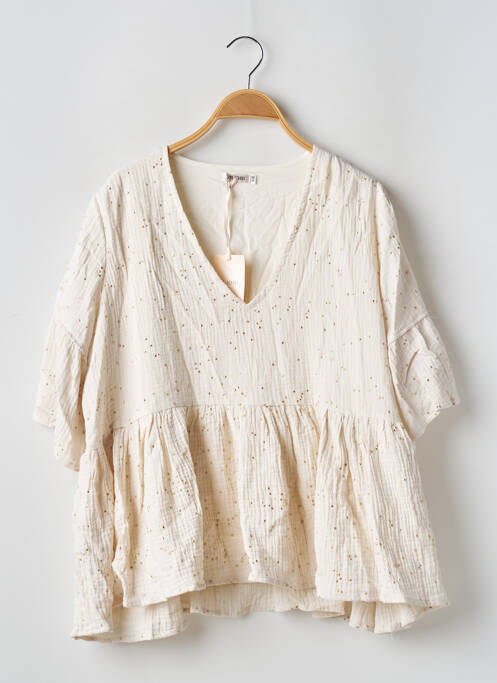 Blouse beige KILIBBI pour femme