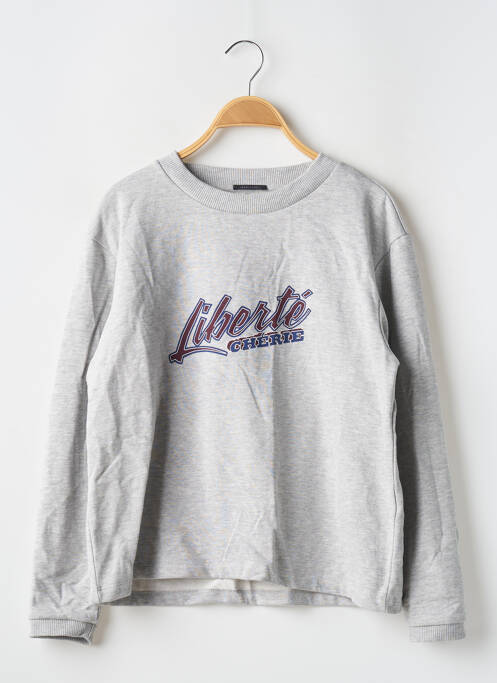 Sweat-shirt gris IKKS pour femme