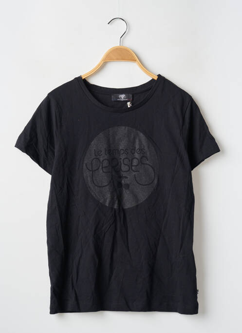 T-shirt noir LE TEMPS DES CERISES pour femme