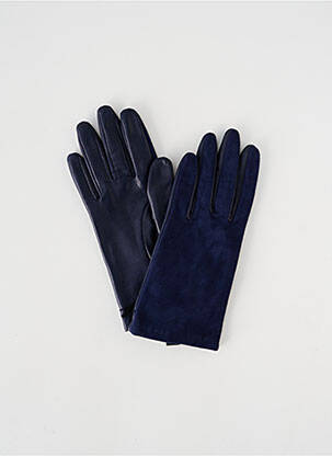 Gants doublure bleu GLOVE STORY femme