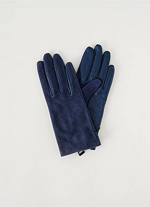 Gants doublure bleu GLOVE STORY femme
