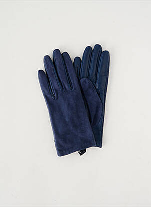 Gants doublure bleu GLOVE STORY femme
