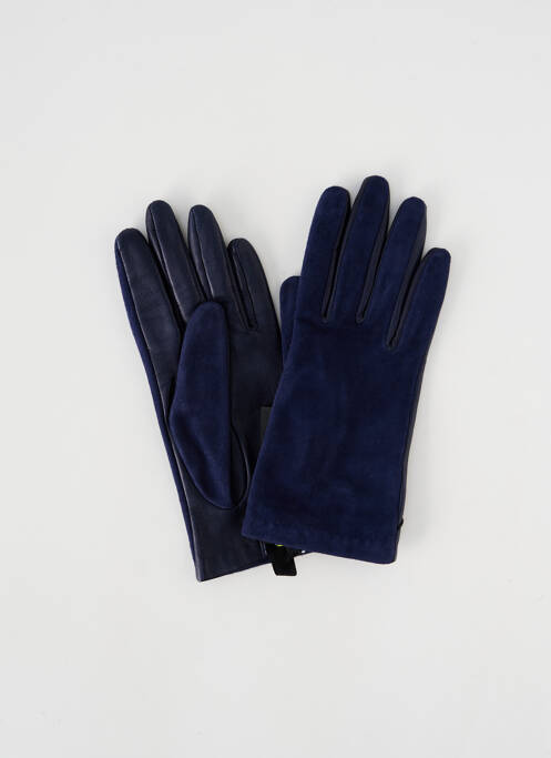 Gants doublure bleu GLOVE STORY femme
