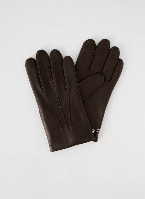 Gants marron AGNELLE pour homme