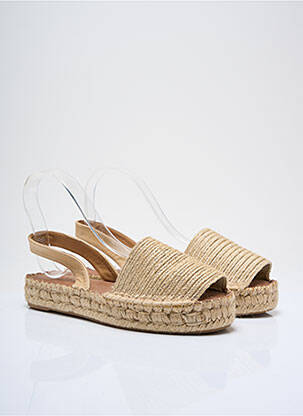 Espadrilles bout ouvert talon plat jusqu'à 3cm beige ALOHAS femme