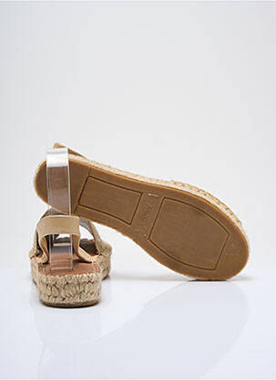 Espadrilles bout ouvert talon plat jusqu'à 3cm beige ALOHAS femme