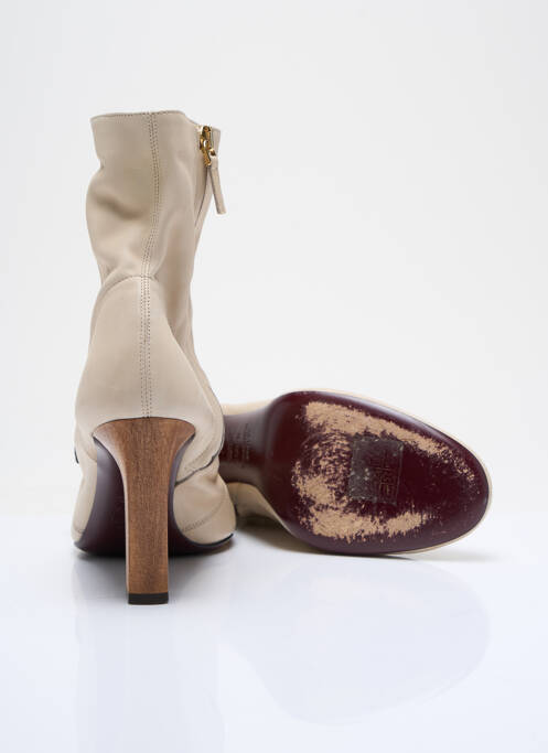 Bottines/Boots beige LA LIGNE NUMÉROTHÉE pour femme