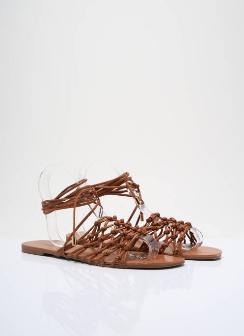 Sandales/Nu pieds marron TRUFFLE pour femme