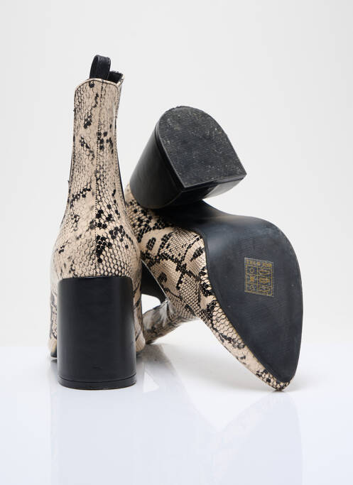 Bottines/Boots beige QUANTICLO pour femme