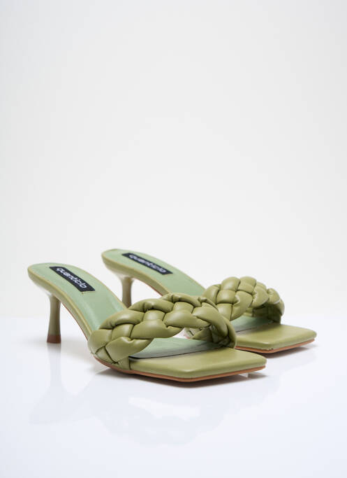 Mules/Sabots vert QUANTICLO pour femme