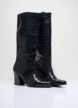 Bottes bout pointu talon de 7 à 9cm noir MANGO femme
