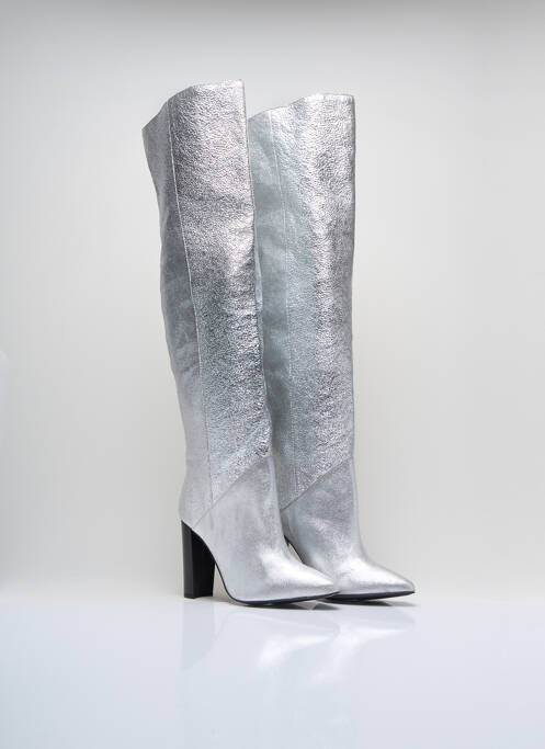 Cuissardes argent MORGAN pour femme