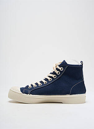 Baskets bout rond talon plat jusqu'à 3cm bleu BENSIMON femme