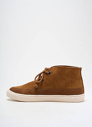Baskets nubuck bout rond marron ARMISTICE homme