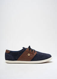 Baskets tissage satiné bout rond bleu FAGUO homme