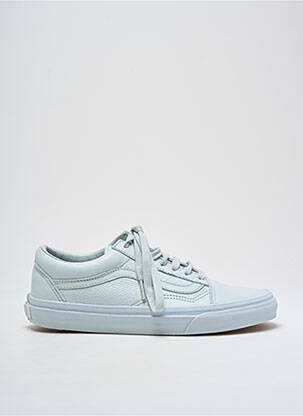 Baskets matière lisse bout rond vert VANS unisexe