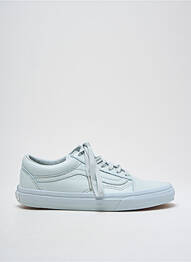 Baskets tissage satiné bout rond vert VANS unisexe