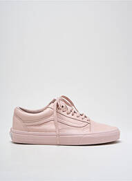 Baskets matière lisse talon plat jusqu'à 3cm rose VANS femme