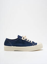 Baskets bout rond talon plat jusqu'à 3cm bleu BENSIMON femme