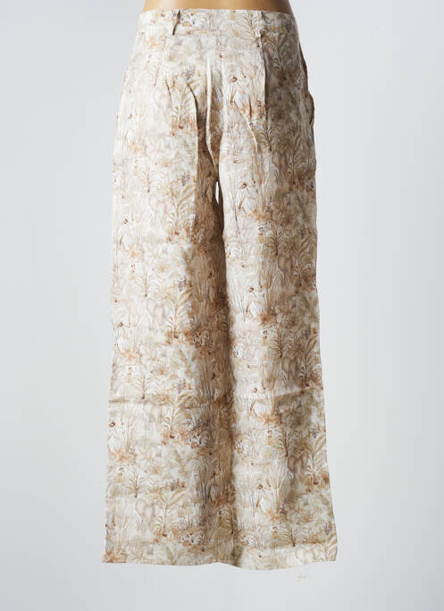 Pantalon large beige LA FEE MARABOUTEE femme