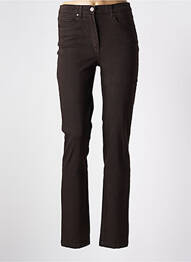 Pantalon slim poches marron KARTING femme