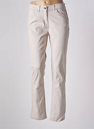 Pantalon slim poches beige ÉTYMOLOGIE femme