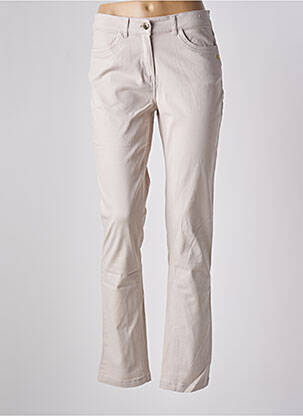 Pantalon slim poches beige ÉTYMOLOGIE femme