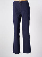Pantalon droit bleu LEBEK pour femme seconde vue