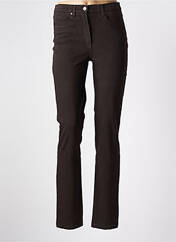 Pantalon slim marron KARTING pour femme seconde vue