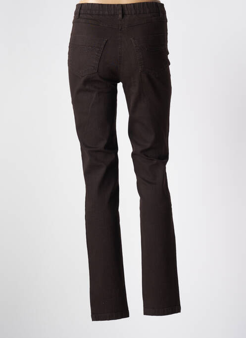 Pantalon slim poches marron KARTING femme