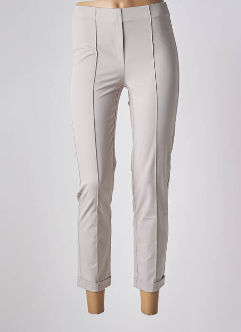 Pantalon 7/8 gris ANNA MONTANA pour femme