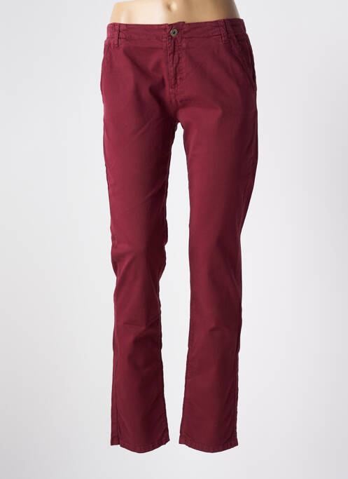 Pantalon chino rouge LE PETIT BAIGNEUR pour femme