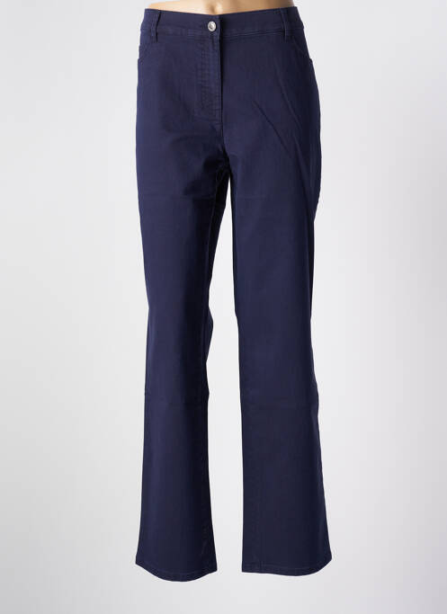 Pantalon droit bleu LEBEK pour femme