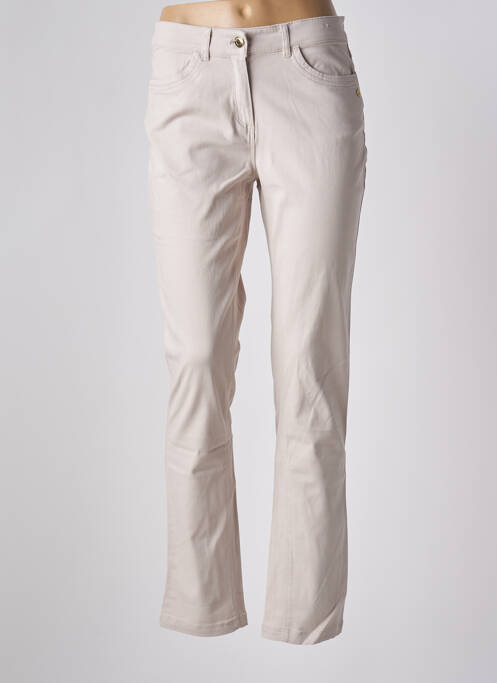 Pantalon slim beige ÉTYMOLOGIE pour femme