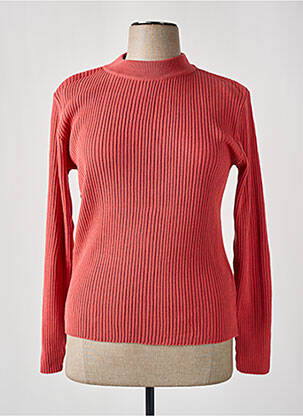 Pull stretch manches longues rose FELINO femme