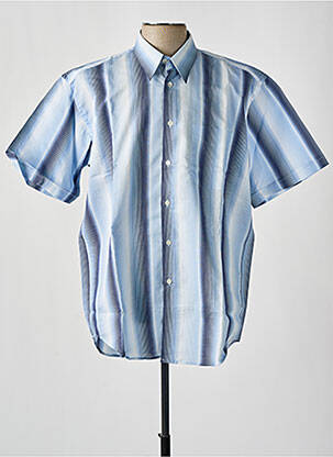Chemise manches courtes bleu LUCIO pour homme