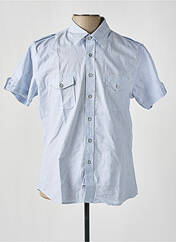 Chemise manches courtes bleu NEW CARO pour homme seconde vue