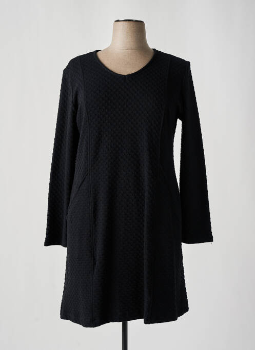 Robe mi-longue noir MASSANA pour femme