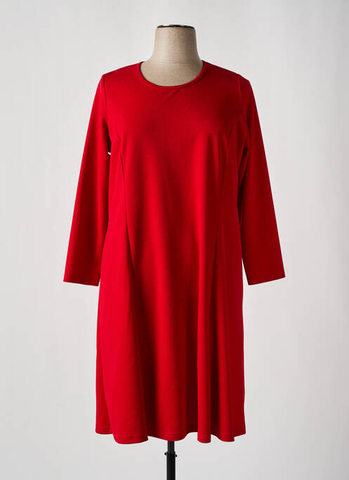 Robe mi-longue rouge IMPULSION pour femme