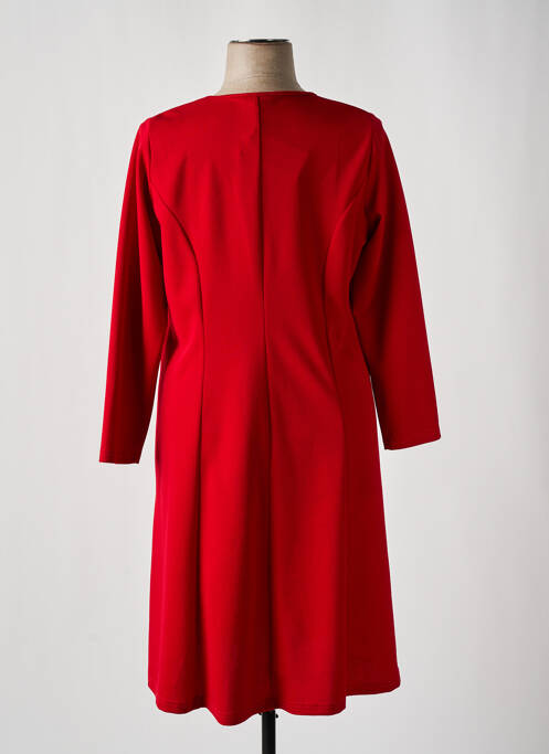 Robe mi-longue rouge IMPULSION pour femme