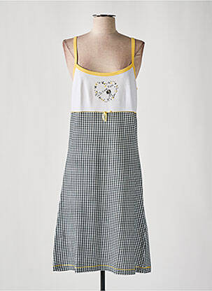 Nuisette/combinette col rond jaune SUBLIME femme