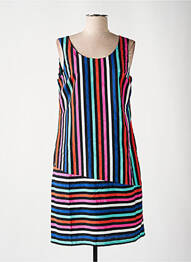 Robe mi-longue sans manche sans manche noir FELINO femme